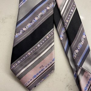 Pucci pale pink/black/gray/blue/lavender tie